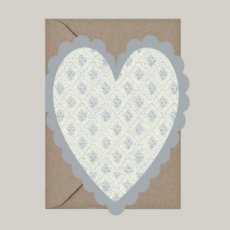 A heart shaped card (dubbele kaart) - 100097