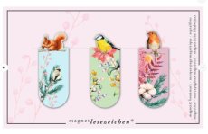 4033477311832 Magnetische boekenleggers / Bird Romance (set van 3)