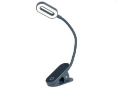 4033477834164 Oplaadbaar leeslampje met clip/Touch/Grijsblauw
