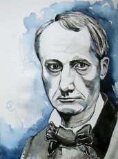 Aquarel Charles Baudelaire