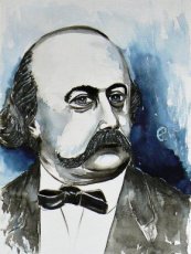Aquarel Gustave Flaubert