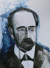 Aquarel Émile Zola